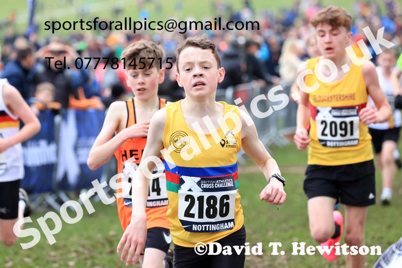 Boys Under-13s, 2024 CAU Inter Counties Cross Country Champs., Wollaton Park, Nottingham. Photo: David T. Hewitson/Sports for All Pics